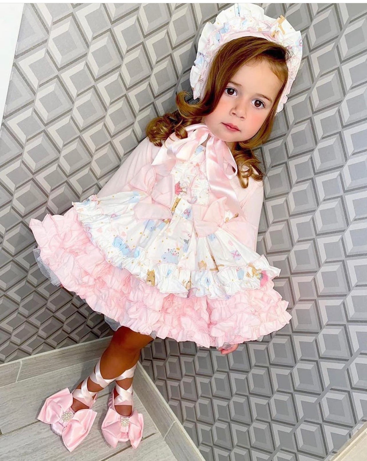 Dancing Ballerina Girl and Bear Dress